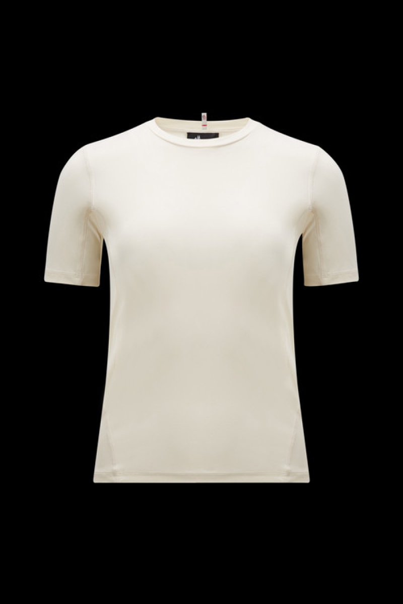 Camiseta Moncler Activewear T Mujer Blancos | HCOR-61342