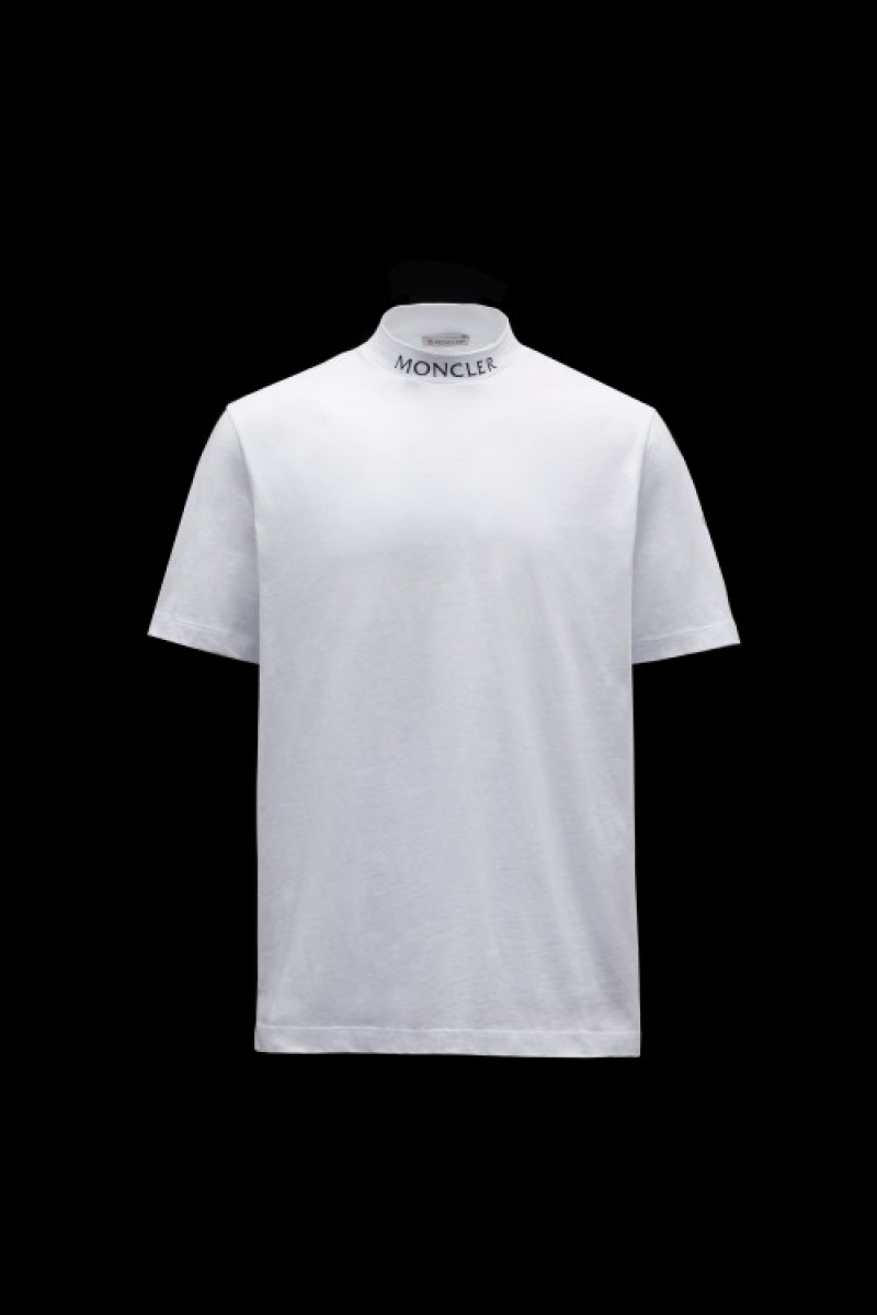 Camiseta Moncler Logo T Hombre Blancos | MZFS-14726