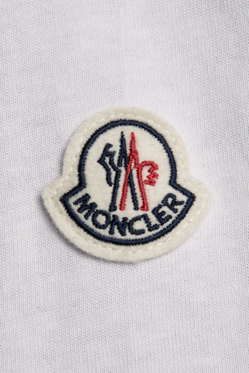 Camiseta Moncler Logo T Hombre Blancos | MZFS-14726