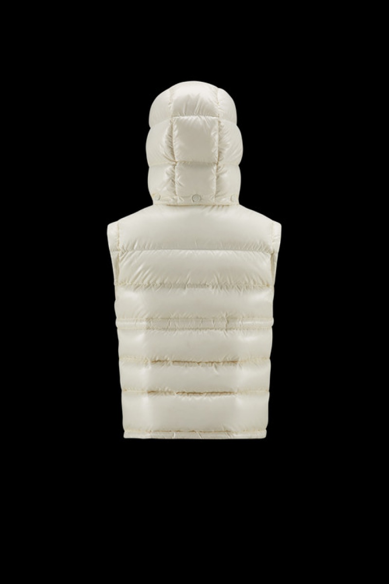 Chaleco Moncler Ania Niña Blancos | OETJ-13057