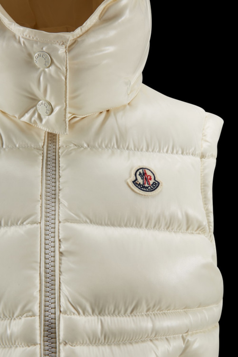 Chaleco Moncler Ania Niña Blancos | OETJ-13057