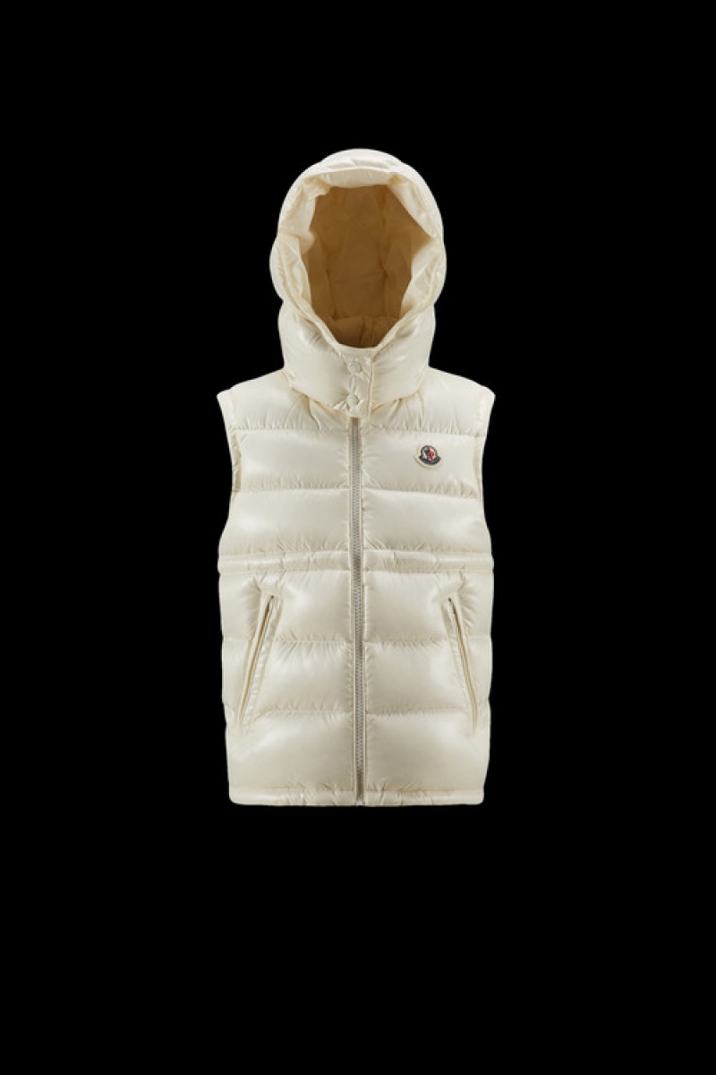 Chaleco Moncler Ania Niña Blancos | OETJ-13057