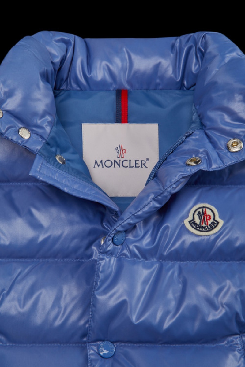 Chaleco Moncler Tib Niño Azules Claro | GAYI-18560