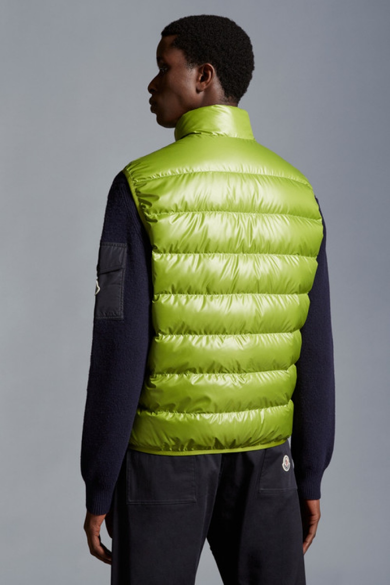 Chaleco de Plumas Moncler Aube Hombre Verdes | BYOR-03567