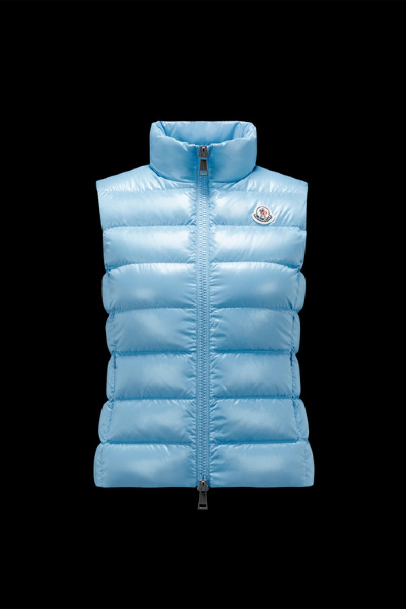 Chaleco de Plumas Moncler Ghany Mujer Azules | ZPIM-04362