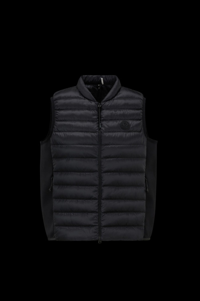 Chaleco de Plumas Moncler Oule Mujer Negros | PGYZ-58347