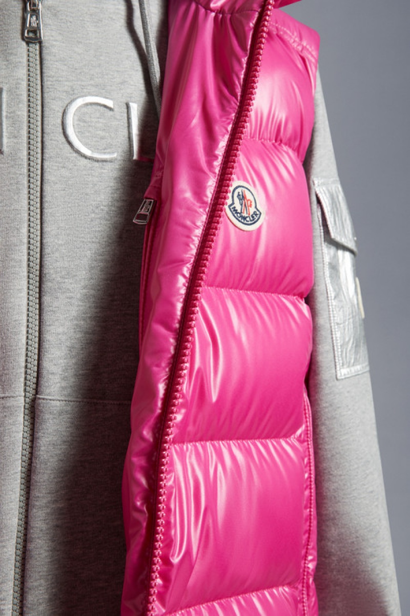 Chaleco de Plumas Moncler Ouse Hombre Rosas Rosas | BRJF-20874