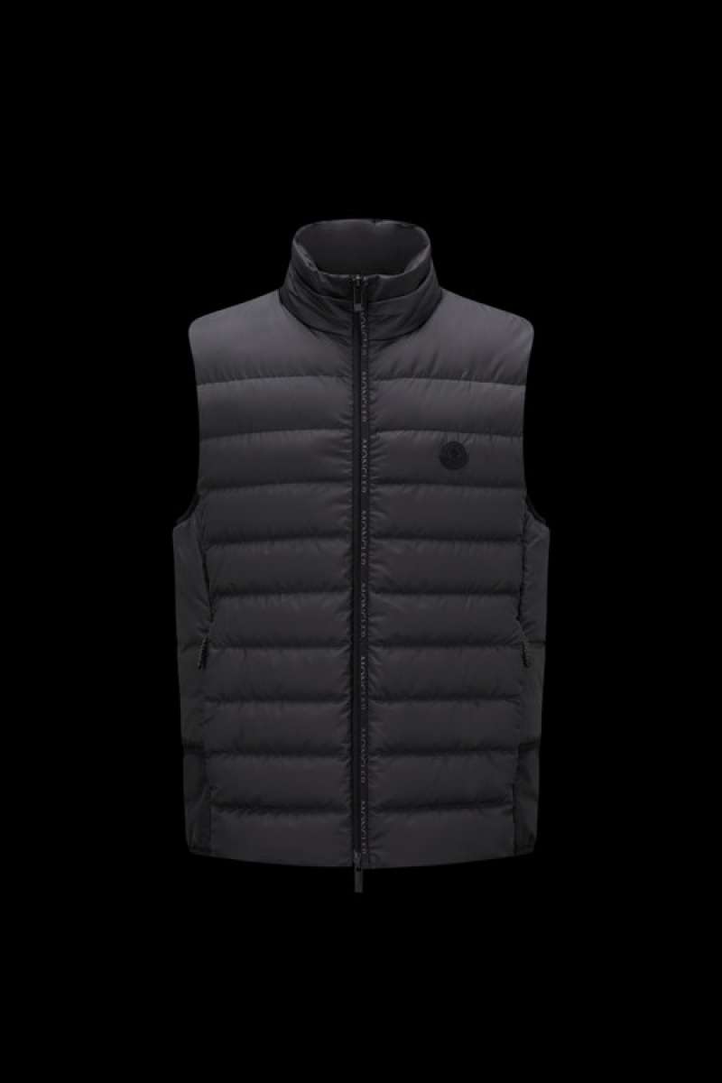 Chaleco de Plumas Moncler Tarn Hombre Negros | BCEK-53176