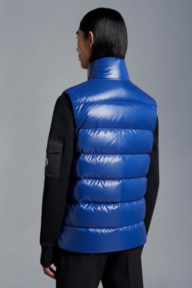 Chaleco de Plumas Moncler Tibb Hombre Azul Rey Azules | EGBW-72140