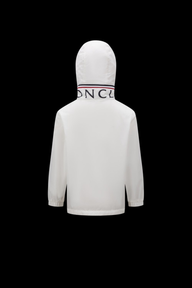 Chamarras Moncler Aidrian Encapuchado Niño Blancos | JKCM-81397