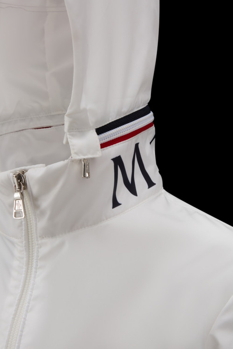 Chamarras Moncler Aidrian Encapuchado Niño Blancos | JKCM-81397