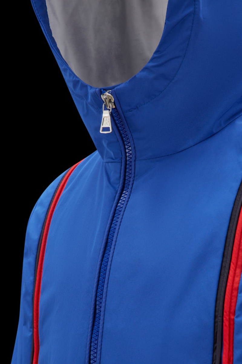 Chamarras Moncler Darvas Encapuchado Niño Azul Rey Azules | XGCV-96472