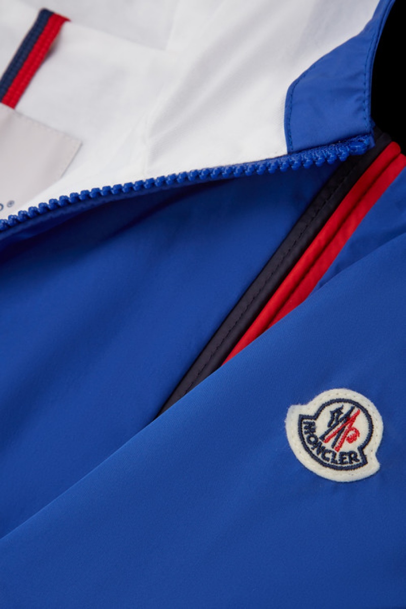 Chamarras Moncler Darvas Encapuchado Niño Azul Rey Azules | XGCV-96472