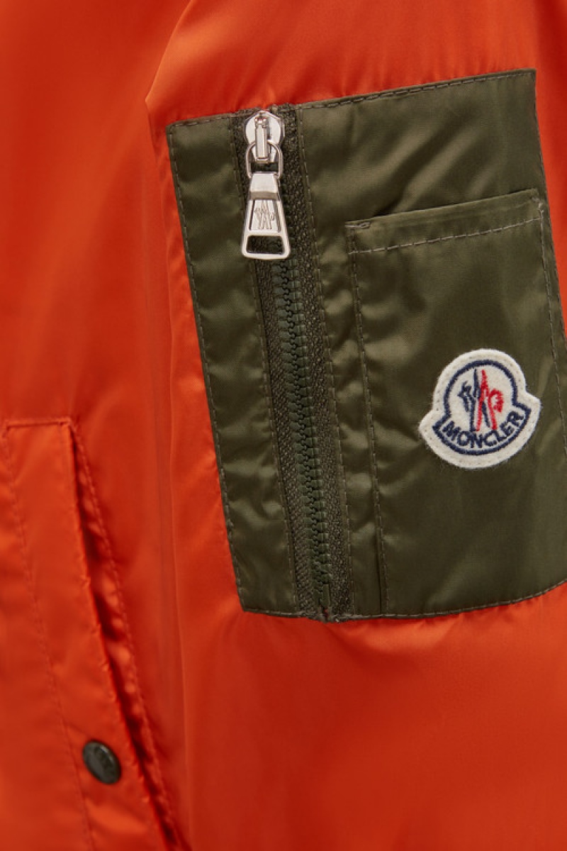 Chamarras Moncler Eisaku Encapuchado Niño Naranjas | JIQC-60974