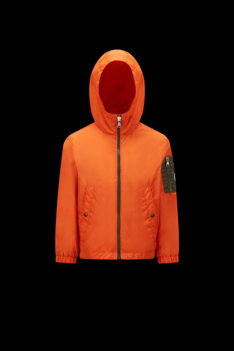 Chamarras Moncler Eisaku Encapuchado Niño Naranjas | JIQC-60974