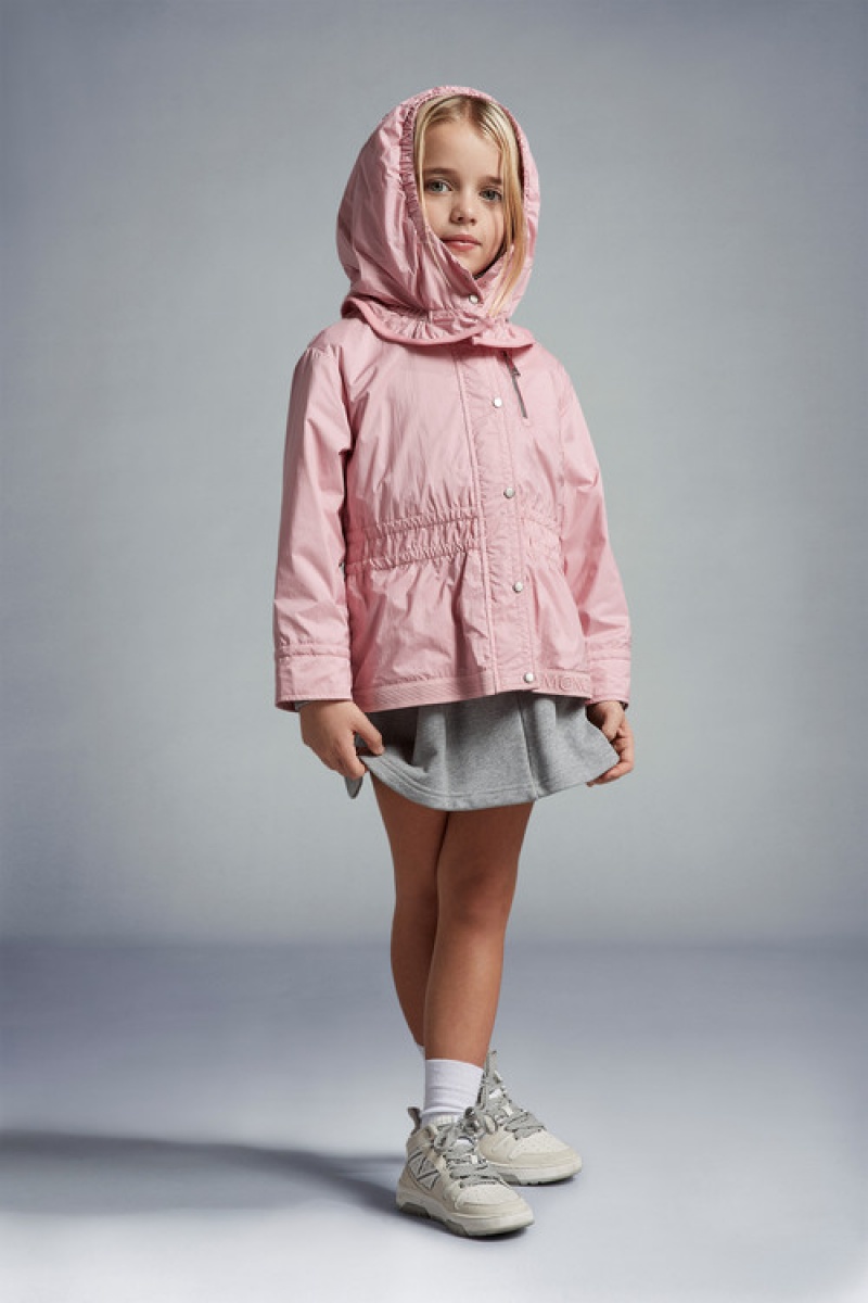 Chamarras Moncler Manami Encapuchado Niña Rosas Claro | XSVN-41836