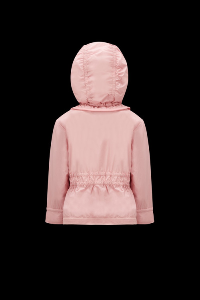 Chamarras Moncler Manami Encapuchado Niña Rosas Claro | XSVN-41836