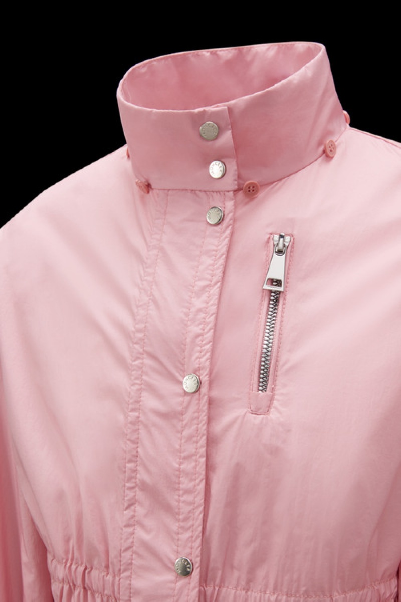 Chamarras Moncler Manami Encapuchado Niña Rosas Claro | XSVN-41836