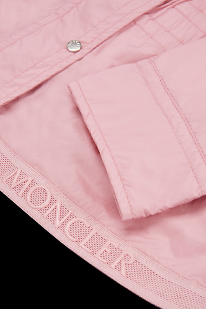 Chamarras Moncler Manami Encapuchado Niña Rosas Claro | XSVN-41836