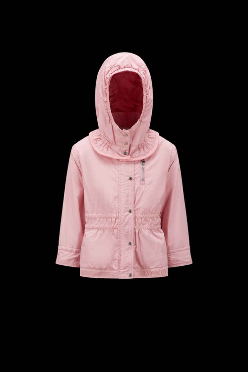 Chamarras Moncler Manami Encapuchado Niña Rosas Claro | XSVN-41836