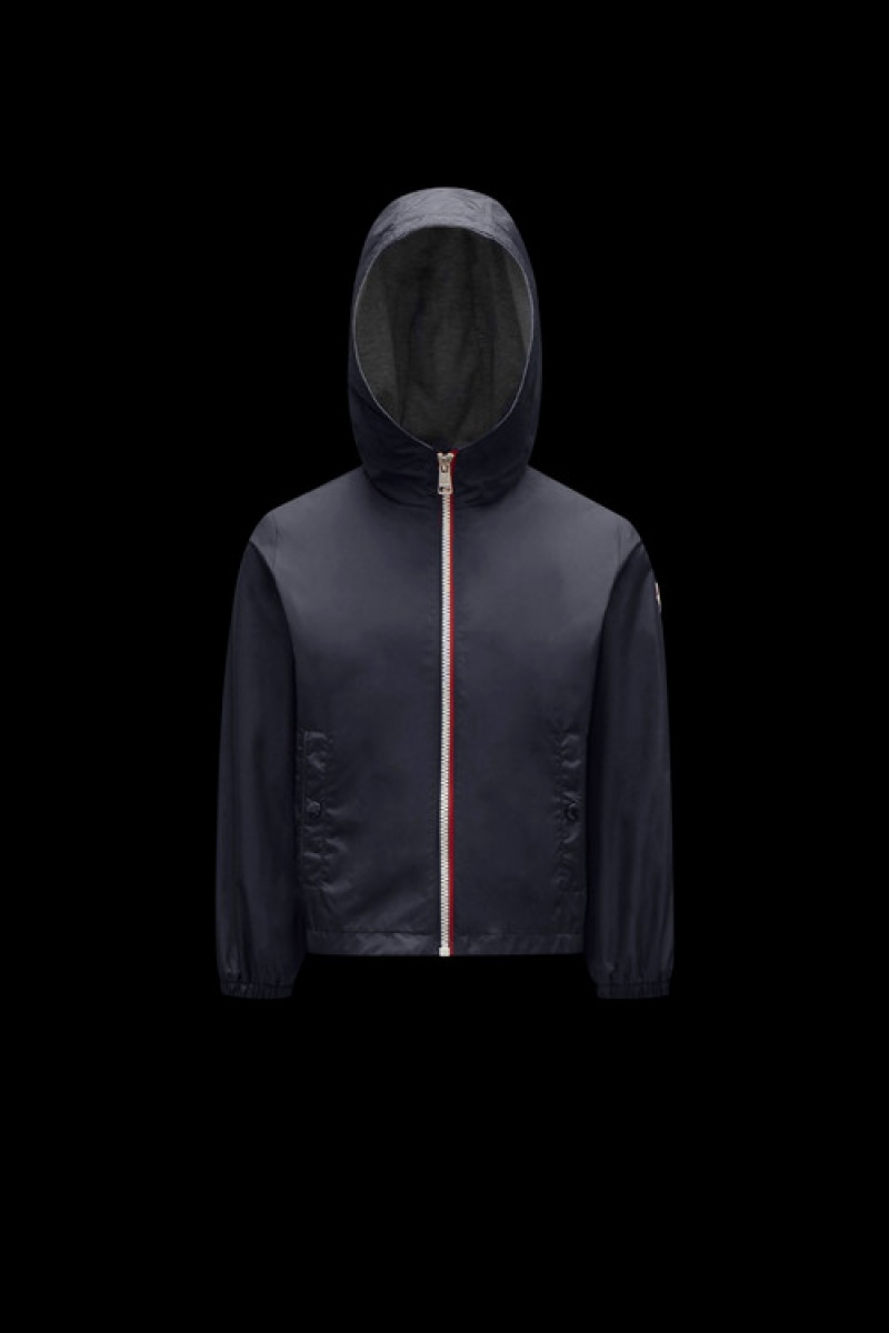 Chamarras Moncler New Urville Rain Niño Azules | YAQJ-02678