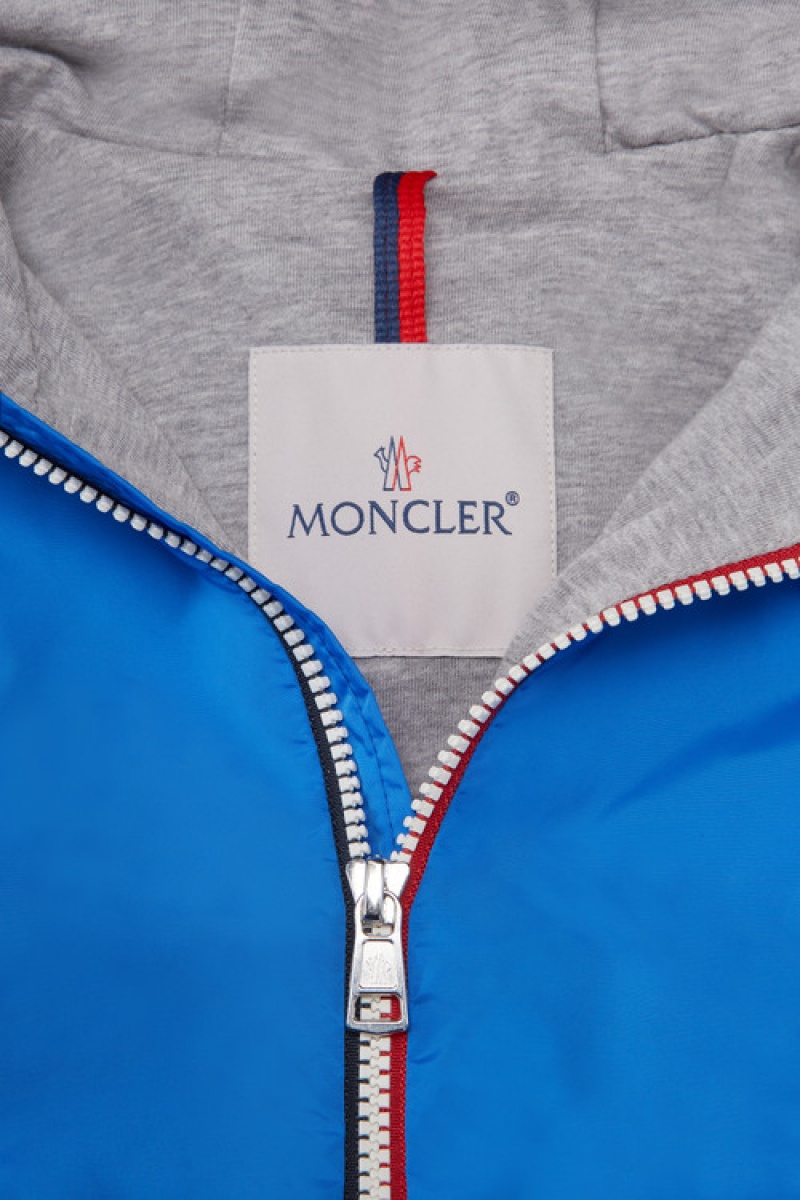 Chamarras Moncler New Urville Rain Niño Azules | XSRJ-35906