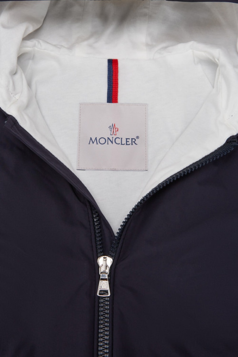 Chamarras Moncler Svace Encapuchado Niña Azul Marino Azules | BXMC-68139