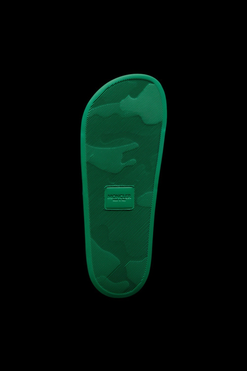 Chanclas Moncler Basile Hombre Verdes | PURD-01574