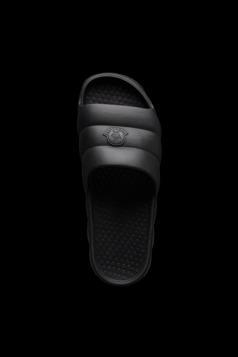 Chanclas Moncler Lilo Hombre Negros | MIVJ-94105