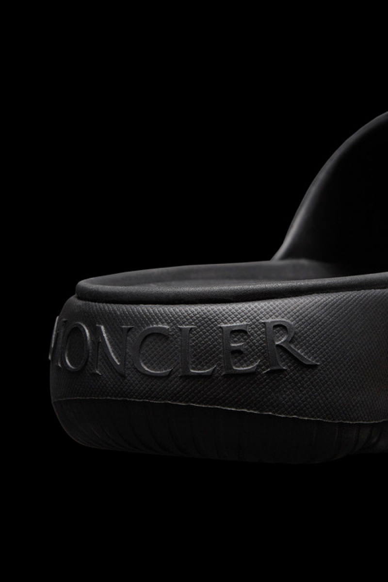 Chanclas Moncler Lilo Hombre Negros | MIVJ-94105