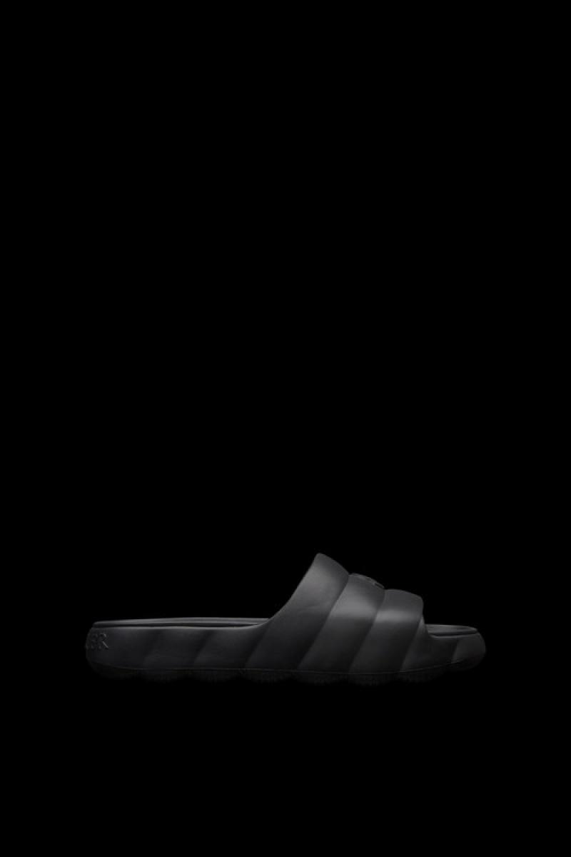 Chanclas Moncler Lilo Hombre Negros | MIVJ-94105