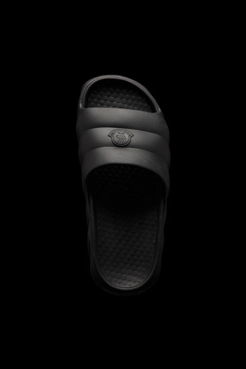 Chanclas Moncler Lilo Mujer Negros | CBMR-56390