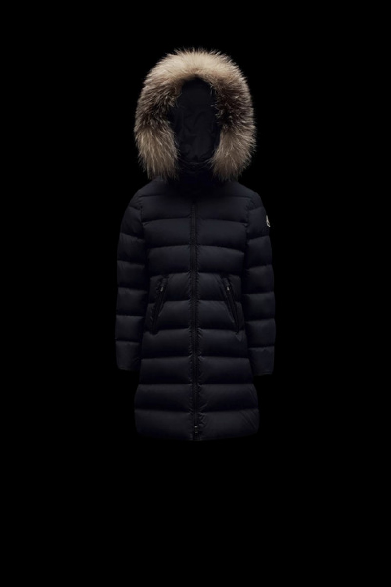 Chaquetas De Plumas Moncler Abelle Niña Azules | BING-05438