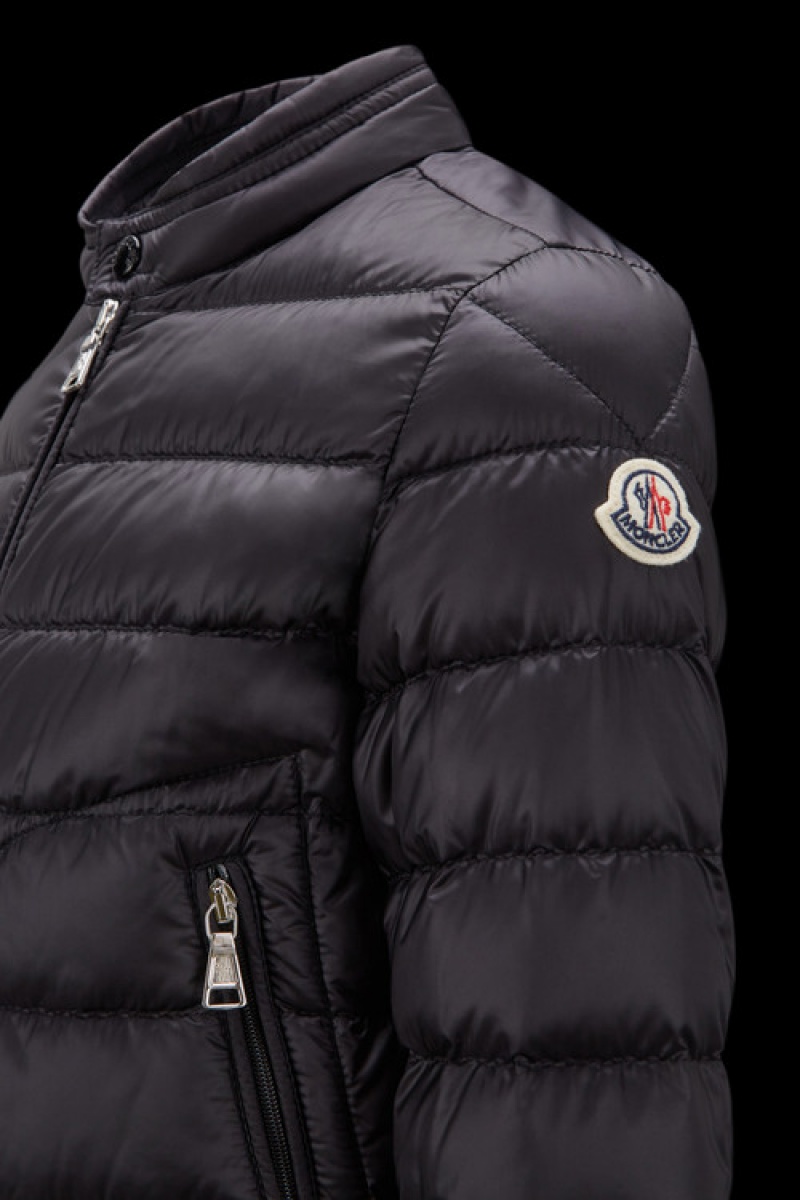 Chaquetas De Plumas Moncler Acorus Niño Negros | WDGM-21684