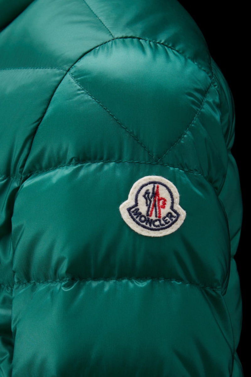 Chaquetas De Plumas Moncler Acorus Niño Turquesa Verdes | NWFK-31542