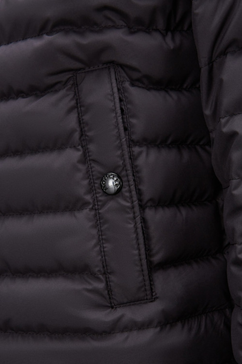 Chaquetas De Plumas Moncler Alim Niño Negros | RHJM-46179