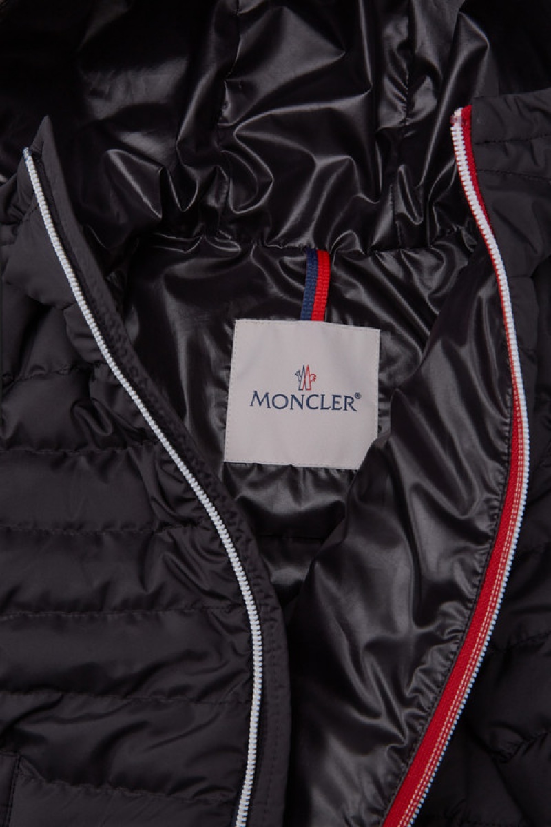 Chaquetas De Plumas Moncler Alim Niño Negros | RHJM-46179