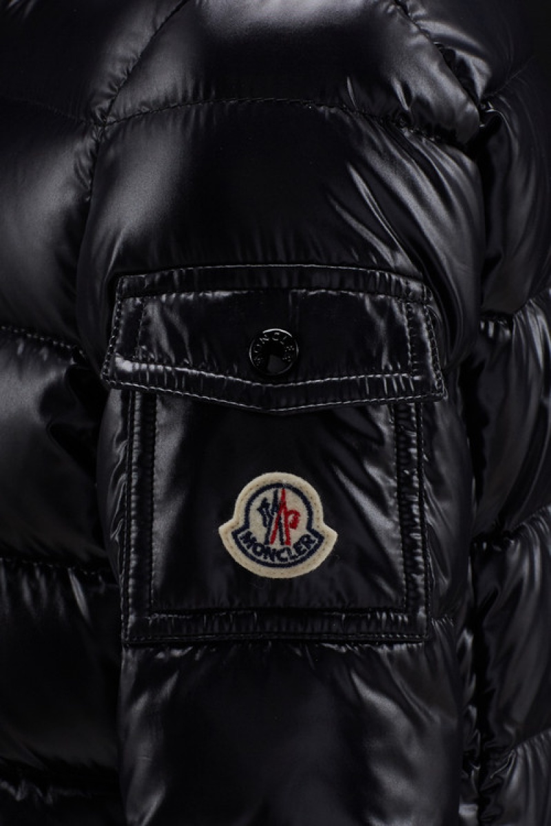 Chaquetas De Plumas Moncler Bady Niña Negros | OXCG-18720