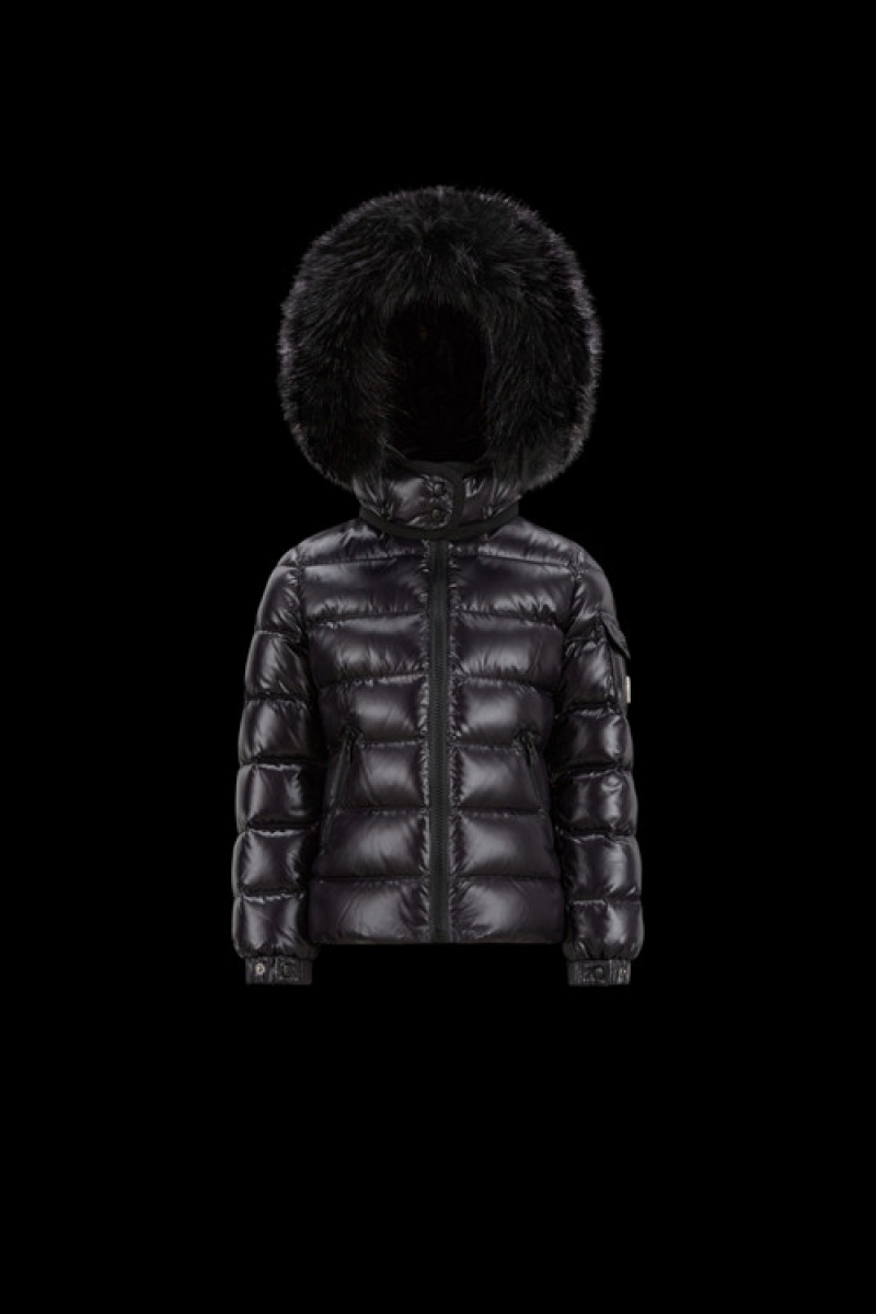 Chaquetas De Plumas Moncler Badyf Niña Negros | MLYT-26413