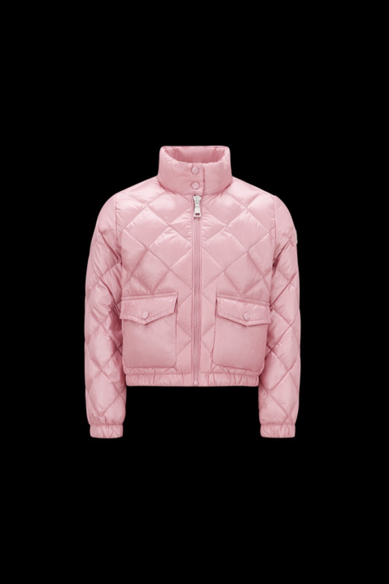 Chaquetas De Plumas Moncler Binic Niña Rosas Claro | KSUD-68041