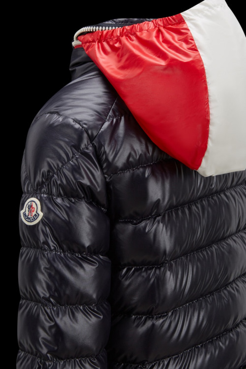 Chaquetas De Plumas Moncler Bourne Niño Azul Marino Azules | IHNK-86390