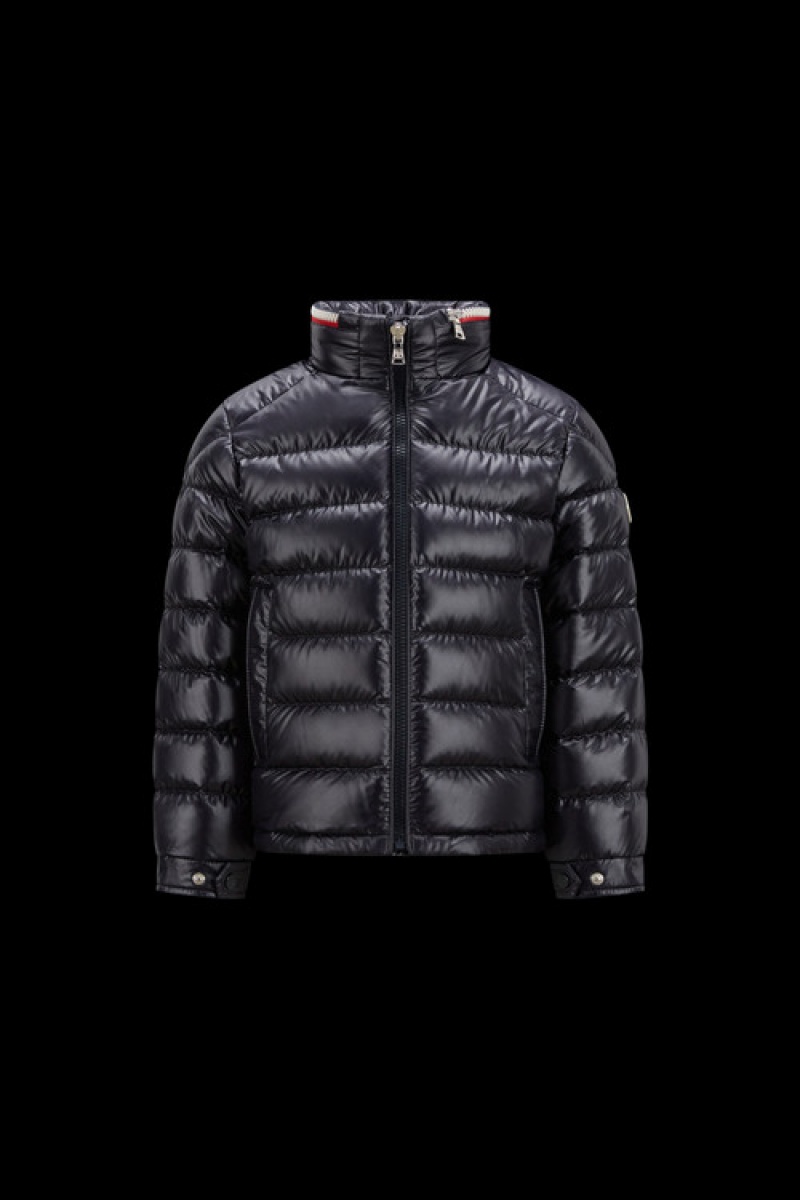 Chaquetas De Plumas Moncler Bourne Niño Azul Marino Azules | IHNK-86390