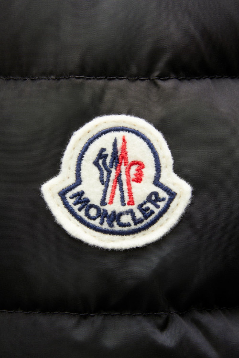 Chaquetas De Plumas Moncler Charpal Niña Negros | BCZA-52186