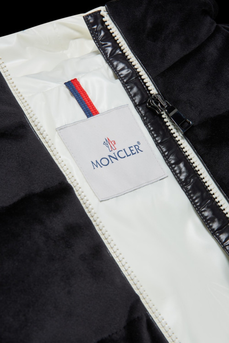 Chaquetas De Plumas Moncler Daos Niña Negros | DZWX-31795