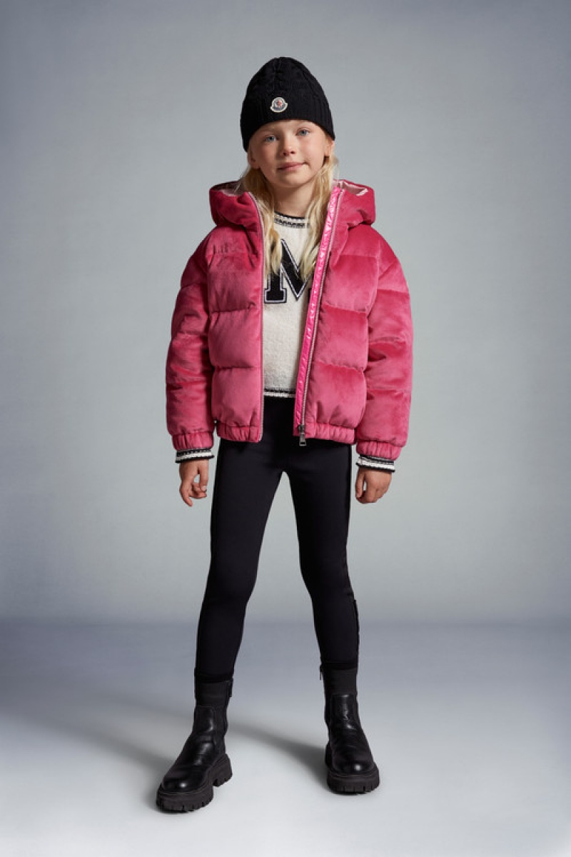 Chaquetas De Plumas Moncler Daos Niña Rosas | GQNM-83076