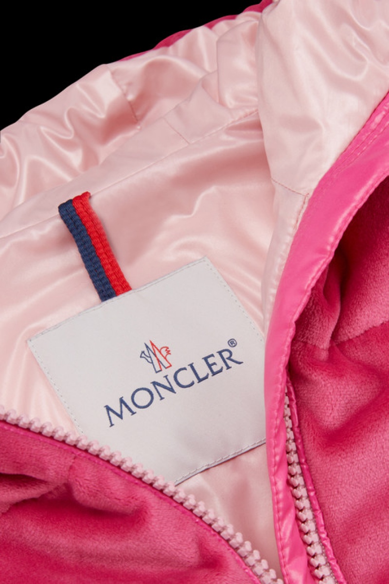 Chaquetas De Plumas Moncler Daos Niña Rosas | GQNM-83076