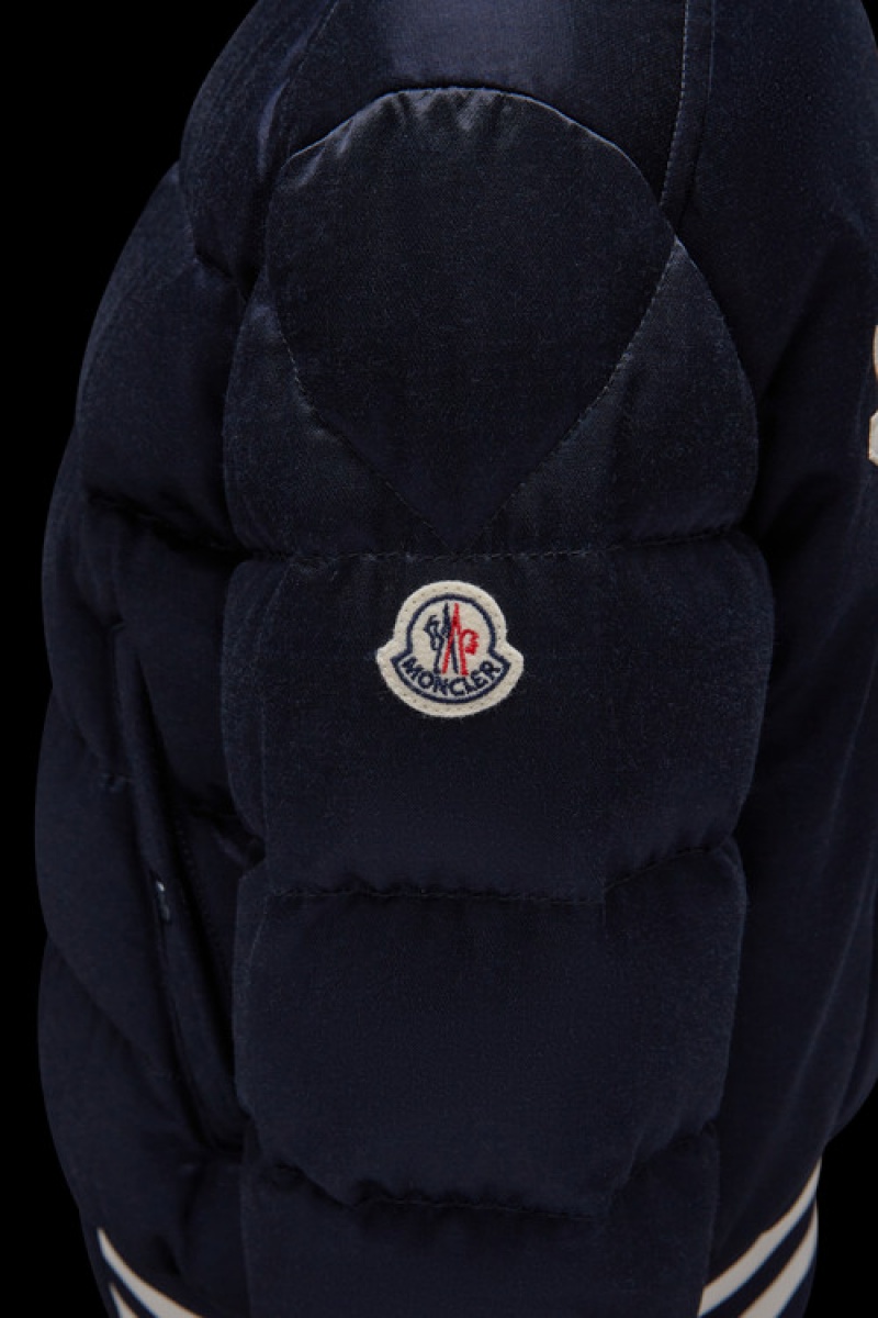 Chaquetas De Plumas Moncler Dives Bomber Niño Azul Marino Azules | GNOW-35872