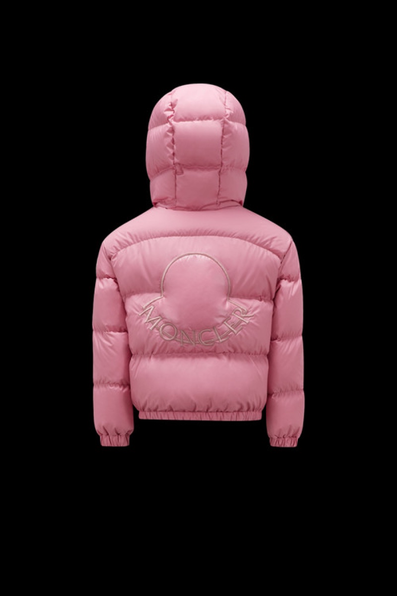 Chaquetas De Plumas Moncler Ebre Niña Rosas Claro | MEQX-36902