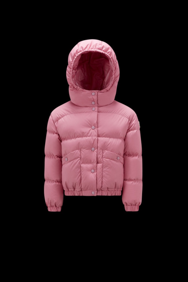 Chaquetas De Plumas Moncler Ebre Niña Rosas Claro | MEQX-36902