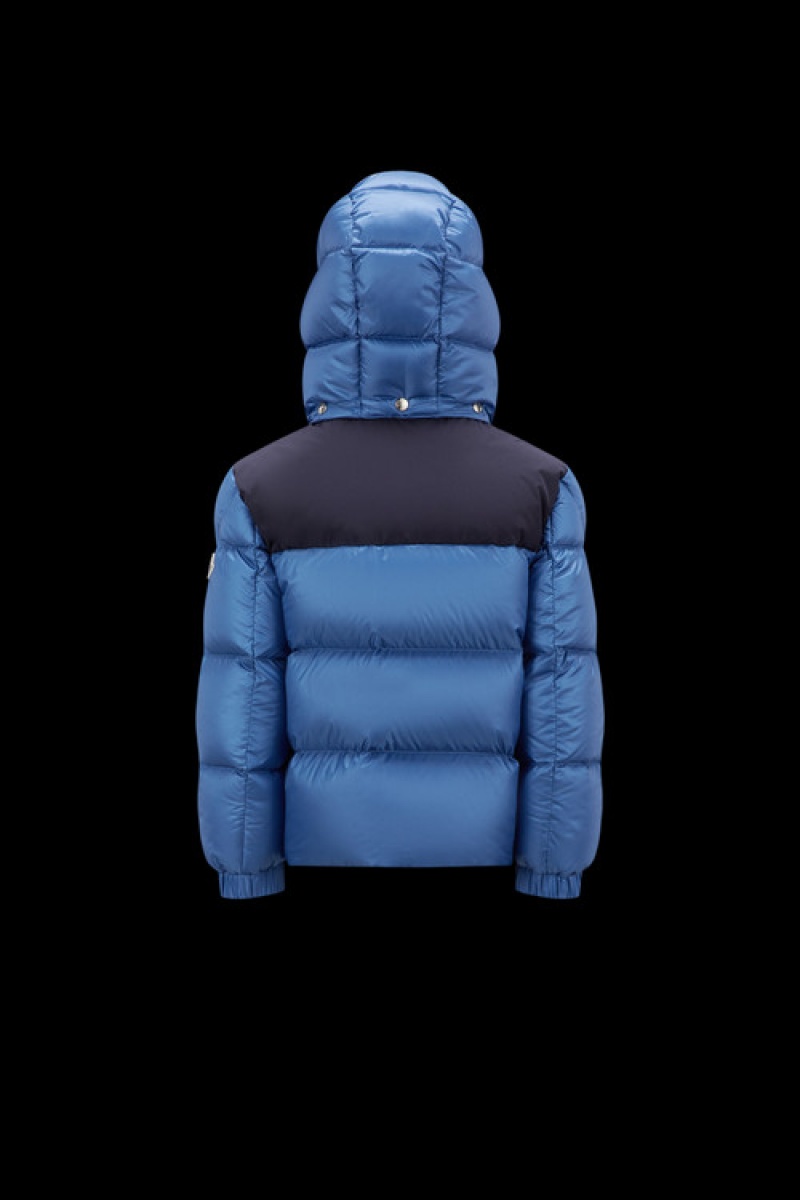 Chaquetas De Plumas Moncler Eduard Niño Azules Oscuro | JARF-69584